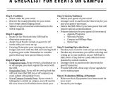 Event Planning Courses From Home event Planning Checklist