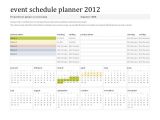 Event Planning Jobs From Home Template event Schedule Planner 2012