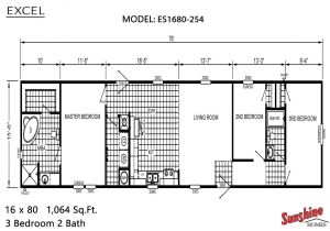 Excel Modular Homes Floor Plans Excel Es1680 254 by Brothers 3 Manufactured Homes
