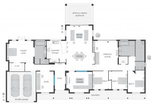 Executive Home Floor Plan Bronte Floorplans Mcdonald Jones Homes
