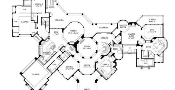 Executive Home Floor Plan Luxury Home Plans Mediterranean Home Design 8768