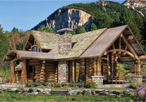 Executive Log Home Plans Upland Retreat Luxury Log Home Planber Frame House Plans