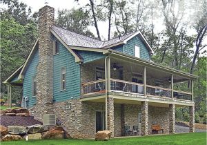 Exposed Basement House Plans Lakefront House Plans with Walkout Basement Lake House