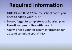 Fafsa Housing Plans Off Campus August 2 Campus Notes 08022012