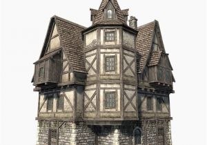 Fantasy Home Plans Low Polygon Game 3d Model Of Fantasy Medieval House I