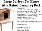 Feral Cat House Plans Free Feral Cat Houses for Winter Outdoor Cat House Plans