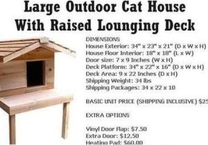 Feral Cat House Plans Free Feral Cat Houses for Winter Outdoor Cat House Plans