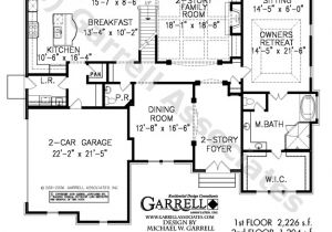 First Floor Master Home Plan Alexandria House Plan House Plans by Garrell associates