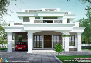 Flat Roof Home Plans 2813 Sq Ft Flat Roof Box Type Home Kerala Home Design