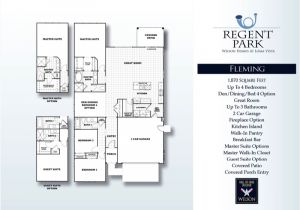 Fleming Homes Floor Plans Wilson Homes Regent Park Loma Vista