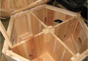 Floating Duck House Plans Instructions Interior View Of Floating Duck Nesting Box with 4 Nesting