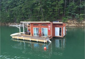 Floating Home Plans A Small Off Grid Floating Home On Fontana Lake In Almond