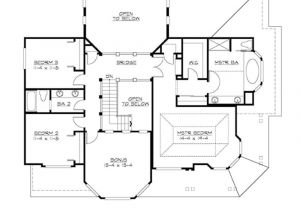 Floor Plan Home Craftsman Home Plan with 3 Bedrooms 3130 Sq Ft House Plan