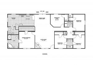 Floor Plan Home Manufactured Home Floor Plan Clayton Sedona Limited 221675