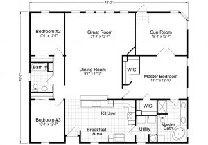 Floor Plan Home Wellington 40483a Manufactured Home Floor Plan or Modular