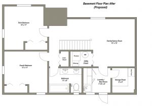 Floor Plan Ideas for Building A House Finished Basement Floor Plans Finished Basement Floor