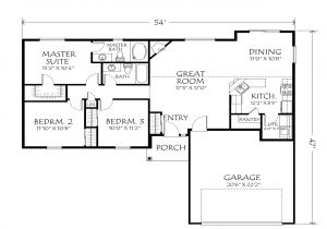 Floor Plans for 1 Story Homes Best One Story Floor Plans Single Story Open Floor Plans
