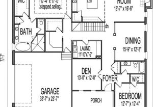 Floor Plans for 1 Story Homes New One Story Ranch House Plans with Basement New Home