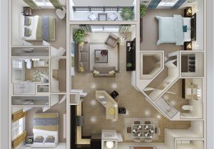 Floor Plans for 3 Bedroom Homes 3 Bedroom Apartment House Plans