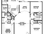 Floor Plans for 3 Bedroom Ranch Homes 654069 One Story 3 Bedroom 2 Bath Ranch Style House