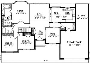 Floor Plans for 3 Bedroom Ranch Homes Ranch House Plan 3 Bedrooms 2 Bath 1746 Sq Ft Plan 7 150
