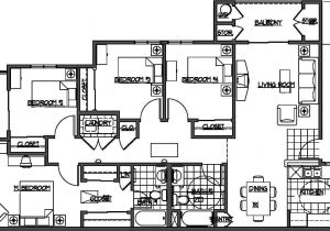 Floor Plans for 4 Bedroom Homes Four Bedroom House Plans