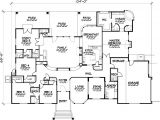 Floor Plans for 5 Bedroom Homes One Story Five Bedroom Home Plans Home Plans Homepw72132