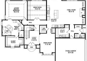 Floor Plans for A 4 Bedroom 2 Bath House 653906 Beautiful 4 Bedroom 3 5 Bath House Plan with