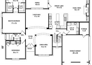 Floor Plans for A 4 Bedroom 2 Bath House 654206 5 Bedroom 4 Bath House Plan House Plans Floor