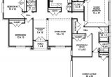 Floor Plans for A 4 Bedroom 2 Bath House 654254 4 Bedroom 3 Bath House Plan House Plans Floor