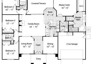 Floor Plans for A 4 Bedroom 2 Bath House House Floor Plans Bedroom Bath and Bedroom House Plans