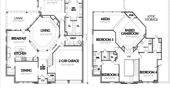 Floor Plans for Homes Two Story House Plans Two Story Smalltowndjs Com