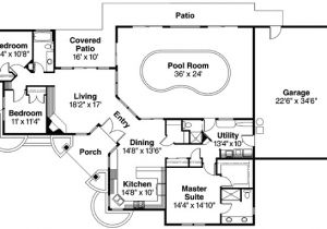 Floor Plans for Homes with Pools Striking Home Plan with Indoor Pool 72402da 1st Floor