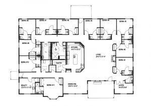 Floor Plans for Large Homes Large Ranch House Plans Smalltowndjs Com