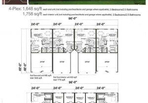 Floor Plans for Multi Family Homes Multifamily Home Plans House Plan 2017