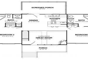 Floor Plans for One Level Homes One Level House Plans with 4 Bedrooms Simple 4 Bedroom
