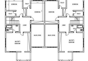 Floor Plans for Semi Detached Houses 4 Bedroom Semi Detached Duplex First Floor Plan Duplex