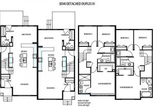 Floor Plans for Semi Detached Houses Edmonton Duplexes or Semi Detached Homes Blueprints
