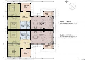 Floor Plans for Semi Detached Houses Semi Detached House Plans Skyline Bulgaria Home Plans