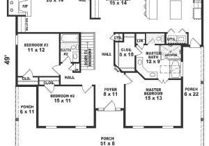 Floor Plans for Sq Ft Homes One Story House Plans 1500 Square Feet 2 Bedroom