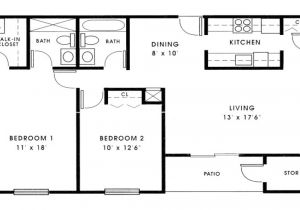 Floor Plans for Two Bedroom Homes Small 2 Bedroom House Plans 1000 Sq Ft Small 2 Bedroom