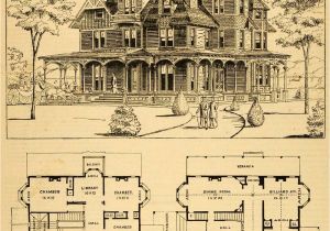 Floor Plans for Victorian Style Homes 1879 Print Victorian House Architectural Design Floor