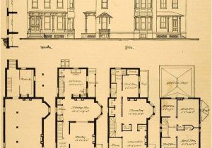 Floor Plans for Victorian Style Homes Vintage Victorian House Plans 1879 Print Victorian House