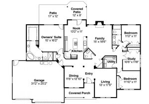 Floor Plans Of Homes Ranch House Plans Pleasanton 30 545 associated Designs