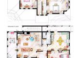 Floor Plans Of Tv Homes Floor Plans Of Homes From Famous Tv Shows