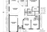 Florida Block Home Plans California Style Home Plan 3 Bedrms 2 Baths 1453 Sq