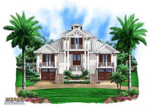 Florida Coastal Home Plans Marsh Harbour Olde Florida House Plan Weber Design Group
