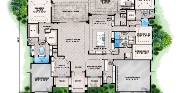 Florida Home Plans Blueprints Florida Home Plans with Pool Homes Floor Plans