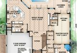 Florida Home Plans with Lanai Covered Lanai with Fireplace 66288we 1st Floor Master