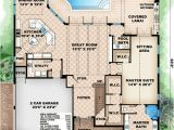 Florida Home Plans with Lanai Covered Lanai with Fireplace 66288we 1st Floor Master